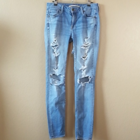 Vince Denim - VINCE Skinny Destroyed Vintage Boy Jeans Size 28